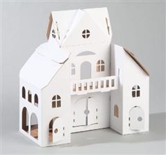 Domek dla lalek z kartonu